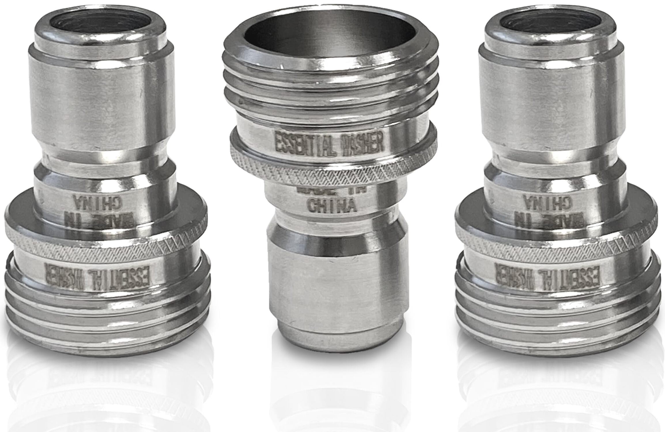 Garden Hose ¾” Stainless Steel Quick Connect Fittings Plug  Coupler Set