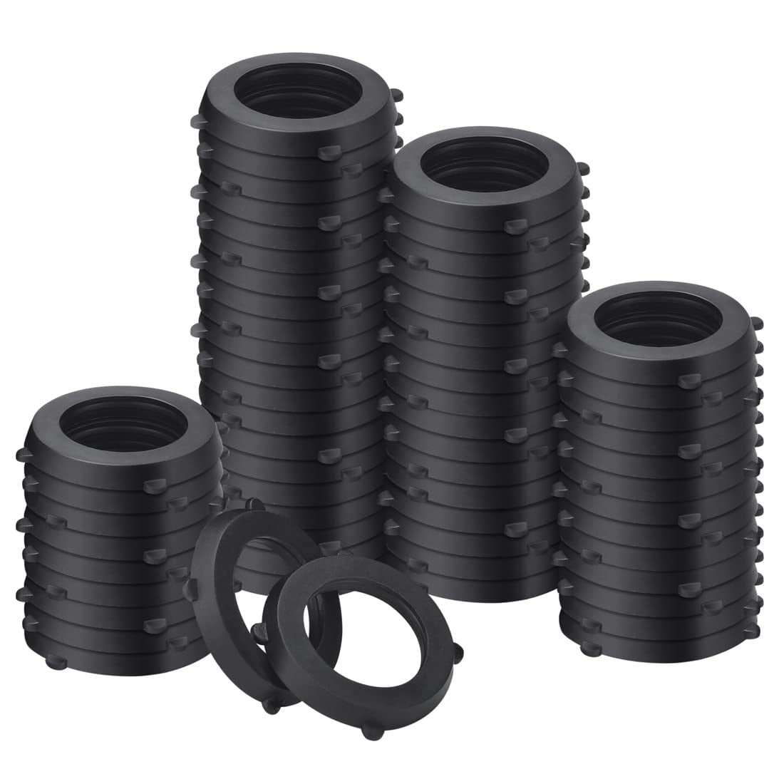Garden Hose Washers 3/4 inch, Durable Rubber Made, 60 Packs (Black