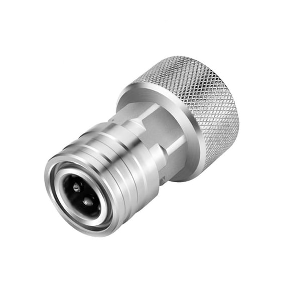 Garden Hose to Mini Power Washer Adapter, 3/4 Inch GHT to 1/4 Inch Quick Connect Fitting, Rust-Resistant Stainless Steel Connector