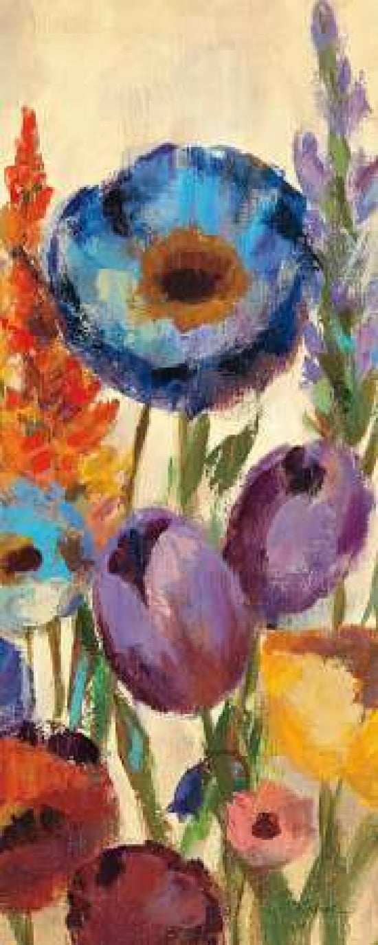 Garden Hues Panel II Canvas Art - Silvia Vassileva (24 x 48)