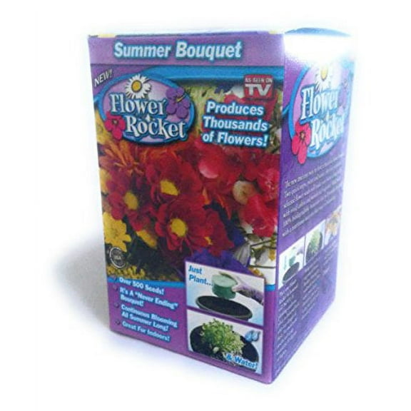 Garden Innovations Summer Bouquet Flower Rocket As Seen On TV Concentrated Seed Disc