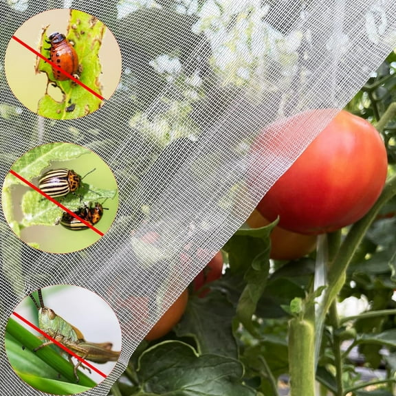 Garden Insect Netting,8*10Ft Plant Pest Barrier Covers, Mosquito Netting Plant Covers Insect Bird Netting Protection Netting for Vegetable Fruits,Mesh Netting Pest Barrier Protect Garden Plant