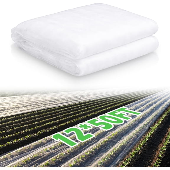 Garden Insect Netting for Raised Beds Extra Large Fruits Tree Netting Pest Barrier White Ultra Fine Mesh Row Bed Covers Net for Vegetable Fruit Protection from Insect Bird Animals(12 x 50 ft)