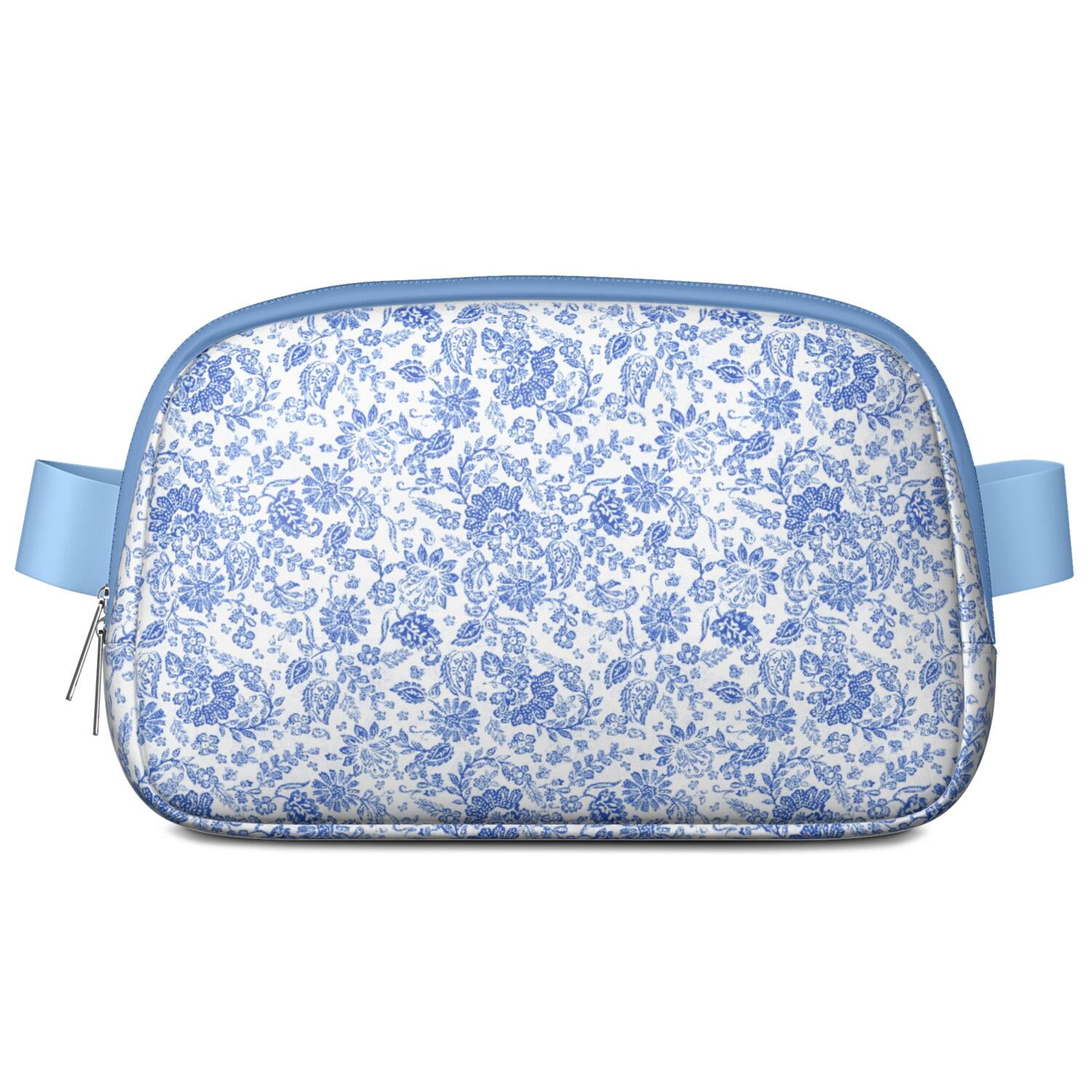 Garden-Inspired Fanny Pack – Floral Waist Bag with Tropical Wildflower Print & Hummingbird Aesthetic