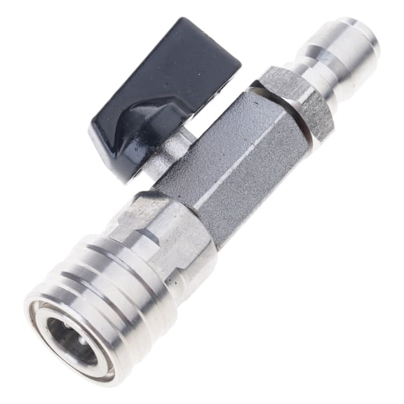 Garden Irrigation Adapter Stainless Steel Converts 1/4 Inch GHT to 3/8Inch Quickly Connects with Instants Flows Control