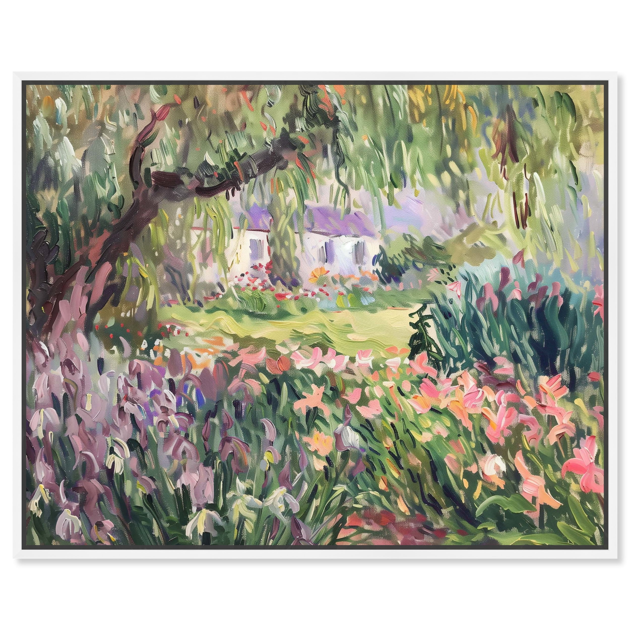 Garden Just Outside Rustic Chic Farmhouse Canvas Wall Art by Art Remedy ...