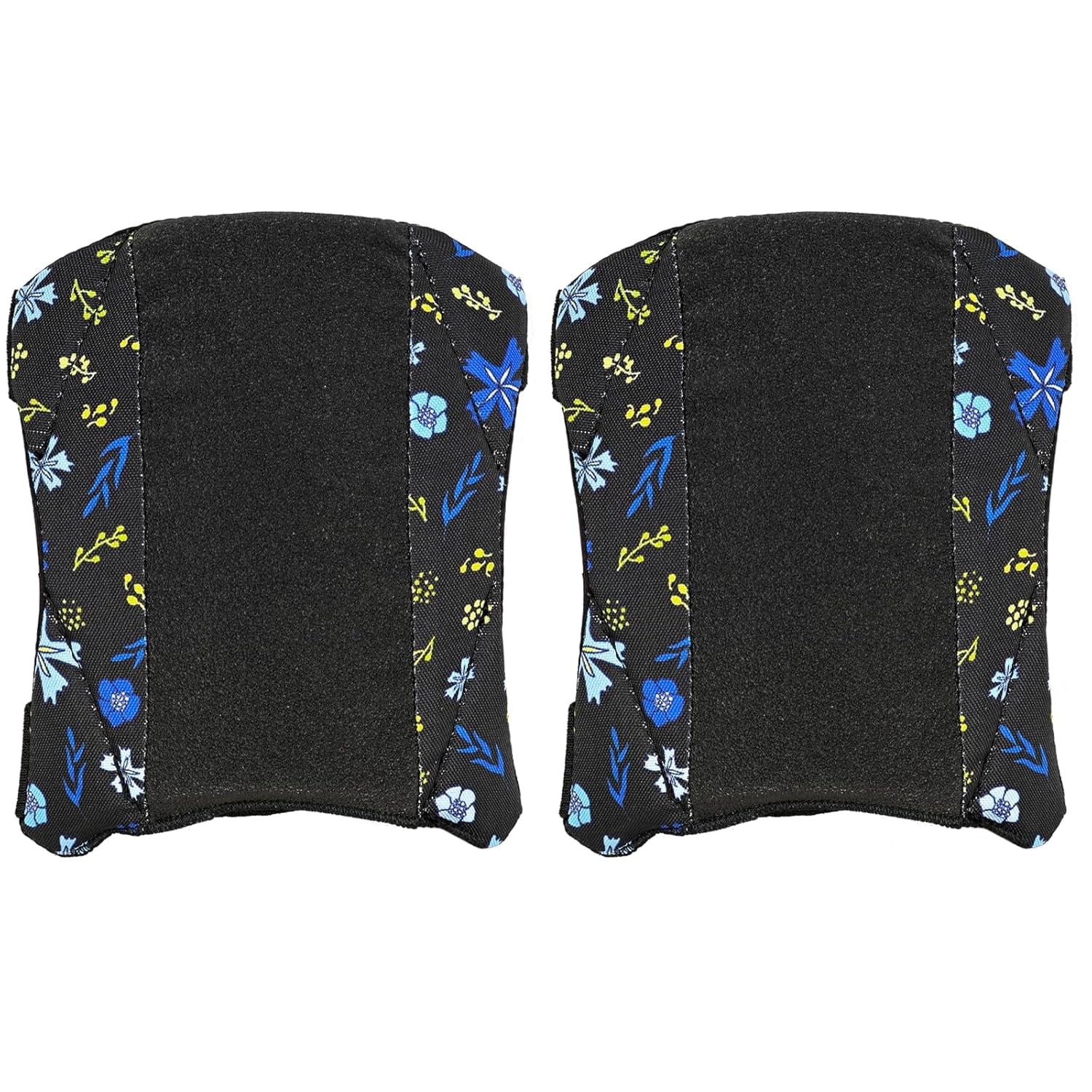 Garden Knee Pads for Women, Lightweight Waterproof Anti-slip Leather Foam Knee Protector for Gardening, Flooring, Cleaning & Housework, Blue Flower