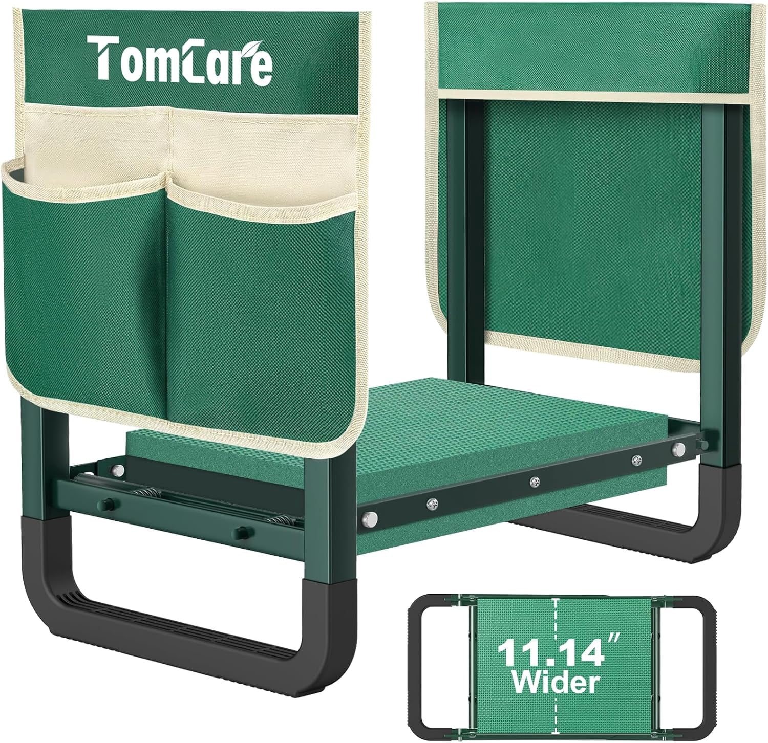Garden Kneeler and Seat 11.14” Wider Larger Soft Kneeling Pad Garden ...