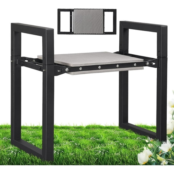 Garden Kneeler and Seat, 12.7" Wide Folding Heavy Duty Gardening Bench with Handles for Kneeling and Seat, Multifunctional Kneeler Stool for Women Seniors,Relieve Knee Back Pain,Gardening Tools Gifts