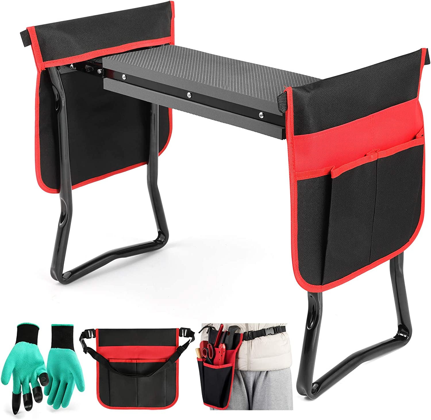 Garden Kneeler and Seat--Folding Garden Stool, Gardening Bench Supplies ...