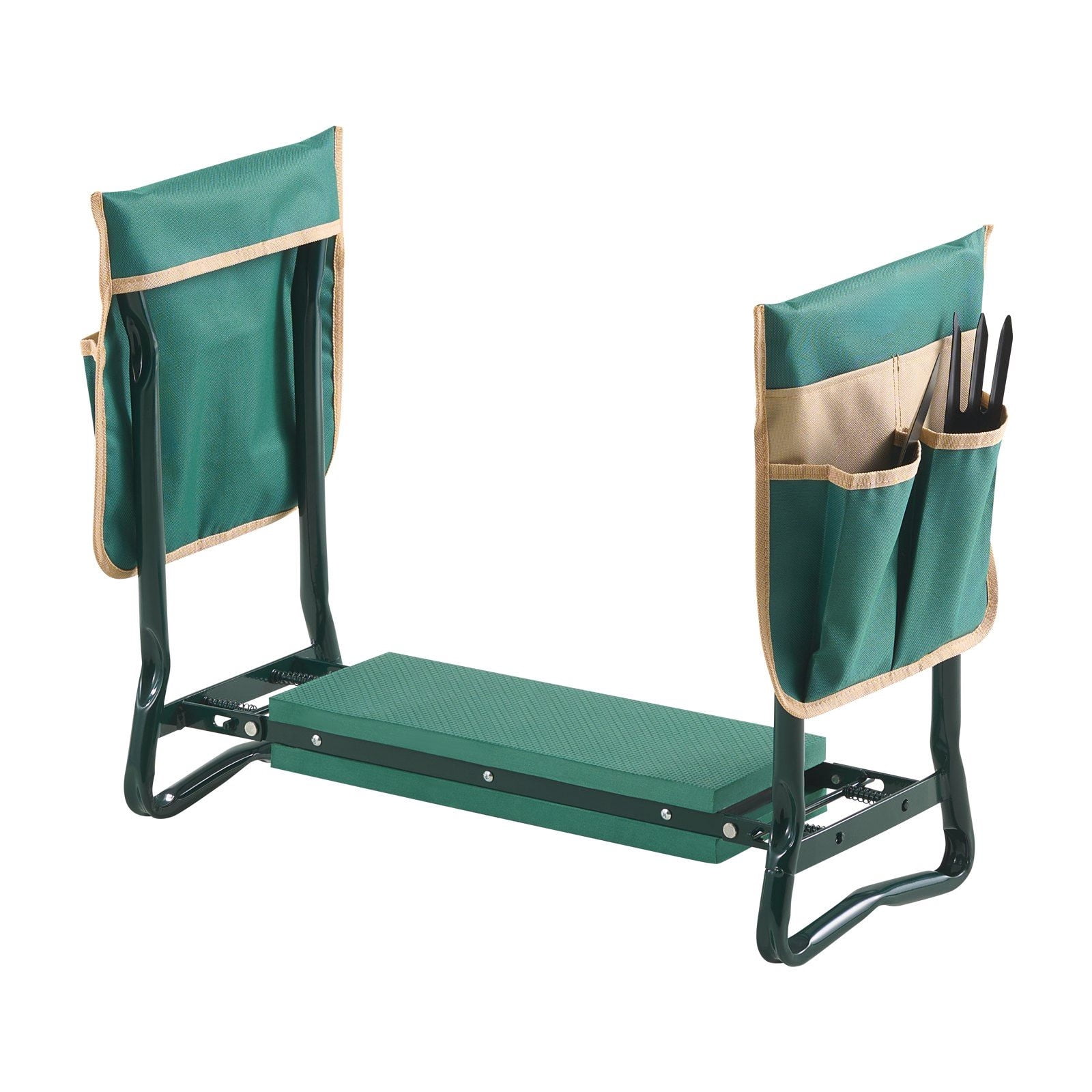 Dual-Use Garden Kneeler and Seat - 6" EVA Pad Folding Stool for Comfortable Gardening