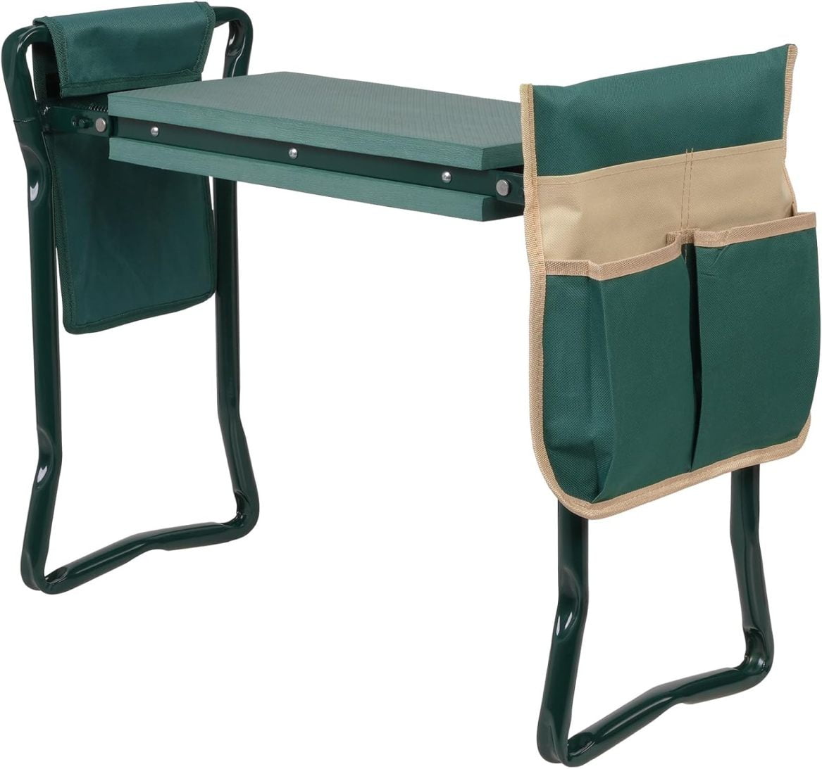 Garden Kneeler Seat Heavy Duty Gardening Bench Stool with 2 Tool Poch ...