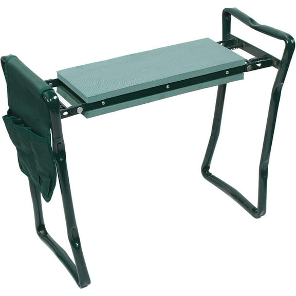 Garden Kneeler and Seat Heavy Duty Soft 330lb Thicken Kneeling Garden Stool Pad with 1 Tool Pouch Folding Garden Bench Outdoor Foldable Gardening Tools for Protect Knees Garden Seat
