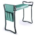Garden Kneeler and Seat with Tool Pouch, 2 in 1 Foldable Garden Bench with Soft Foam Kneeling