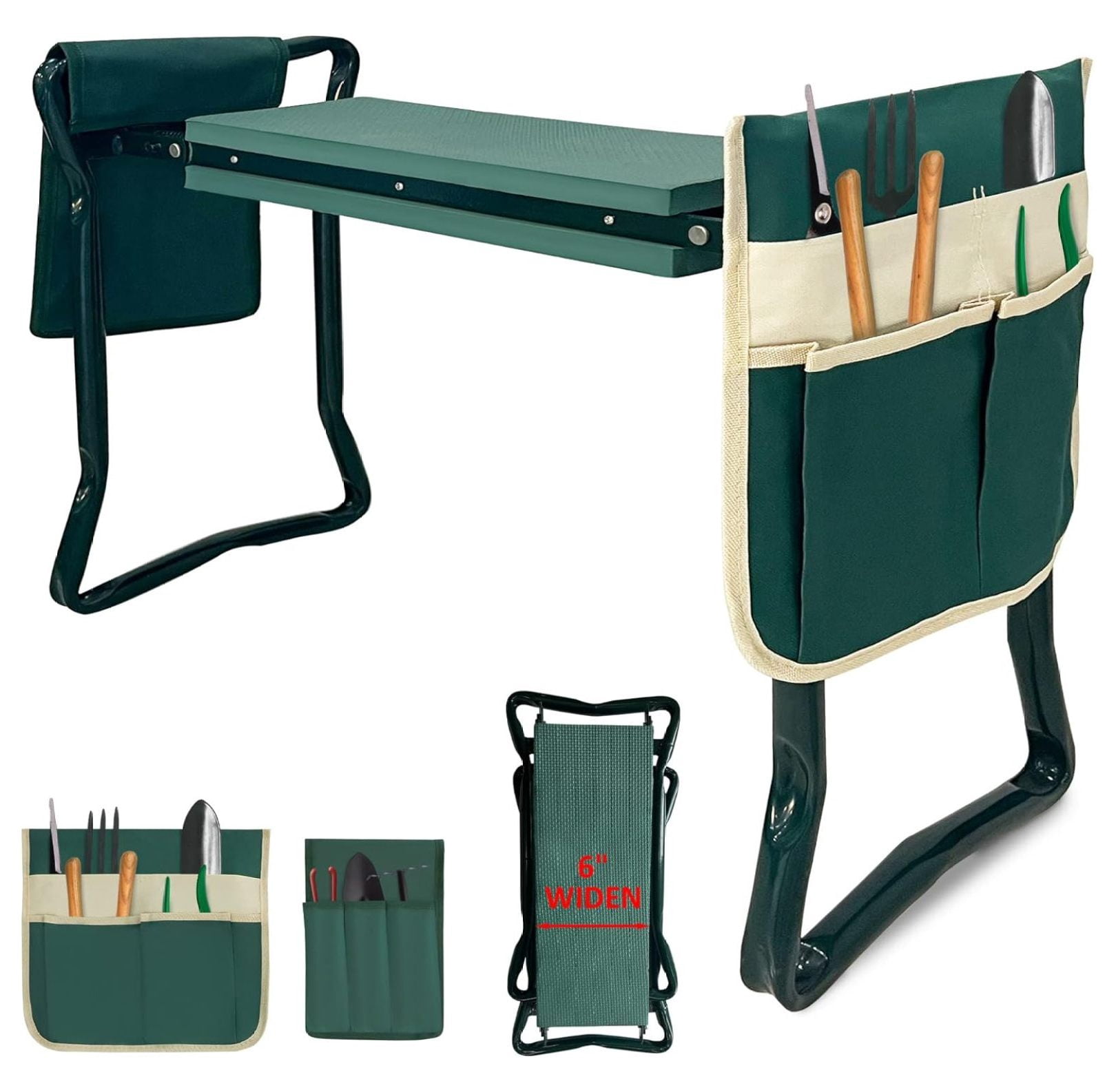Garden Kneeler and Seat Heavy Duty Gardening Bench for Kneeling and ...