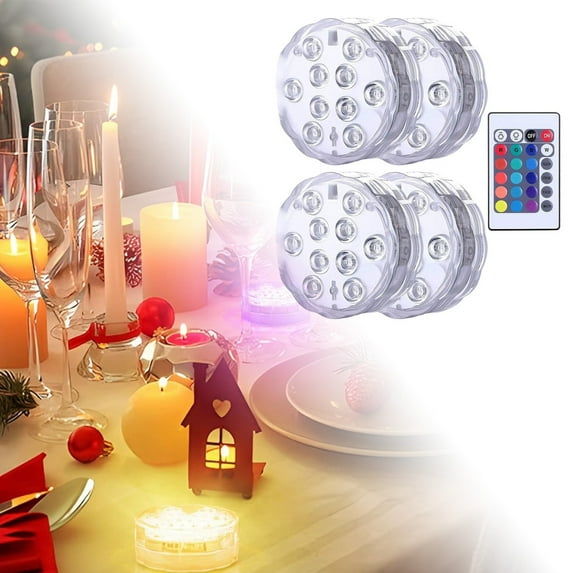 Garden Lamps - Remote Control Pool Light - Floating LED Lights - for Outdoor/Indoor, Pools, Gardens, Parties -