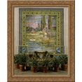 thumbnail image 1 of Garden Landscape and Fountain 20x23 Gold Ornate Wood Framed Canvas Art by Tiffany, Louis Comfort, 1 of 2