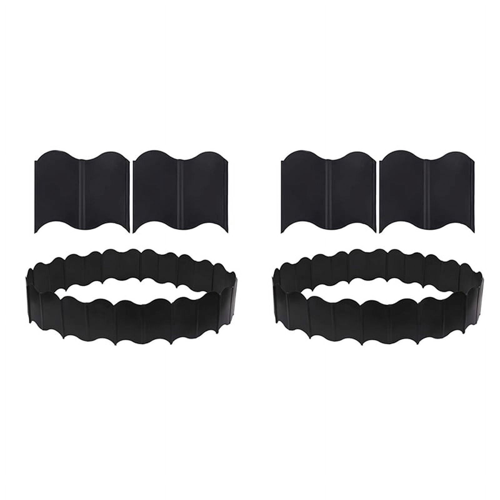 Garden Lawn Edging - 60 Pack Landscape Border Flexible Edging Plastic Fence DIY Decorative