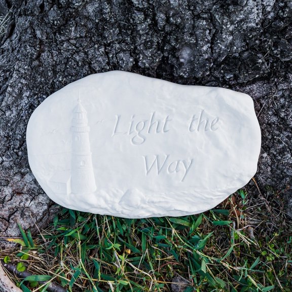Garden Lawn Rock Lighthouse 9" IN STOCK Ceramic Bisque Ready To Paint Pottery