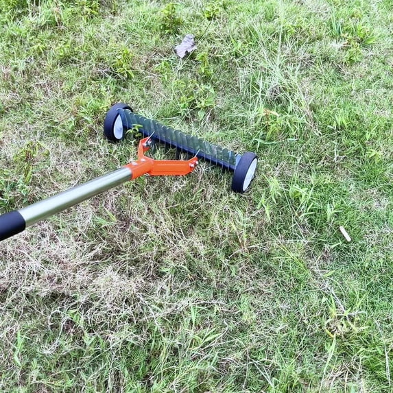 Garden Lawn Scarifier with Lockable Telescopic Wand, Heavy Duty Thatch & Leaf Rake, Professional Dethatching Tool for Lawn Moss, Dead Grass & Debris Removal, Memorial Gifts, Colorful