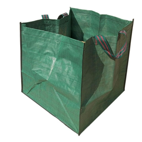 Garden Leaf Bag, Lawn Bags with Reinforced Handles, Waterproof Garden Trash Bags Yard Waste Bags for Planting, Grass Clipping 50cmx50cmx50cm 125L