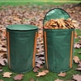 thumbnail image 1 of Garden Leaf Bag with Lid, Heavy-Duty Collapsible Yard Waste Container for Lawn Debris, Outdoor Garden Trash Collection and Leaf Storage Bag, 1 of 4