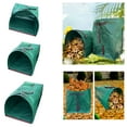 thumbnail image 1 of Garden Leaf Collection Bag | Horizontal Semi-Circular Dustpan | High-Toughness Plastic | Foldable Storage | Heavy-Duty Yard Cleanup | Green | 1 Pack | 56-105x43 cm, 1 of 5