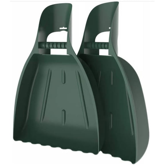 Garden Leaf Grabber Rake – Plastic Handheld Leaf Scoops for Easy Yard Cleanup, Ergonomic Leaf Collector Shovel for Lawn & Patio Debris Removal