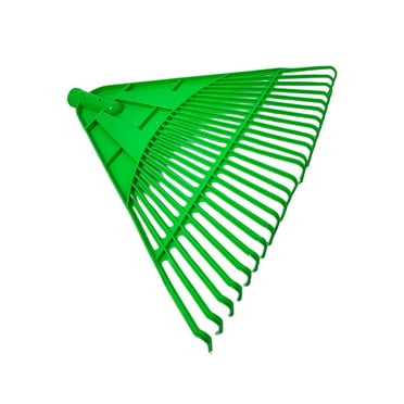 Superio Garden Rake Leaf with Wood Handle - Durable Plastic Head 22 ...