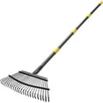 thumbnail image 1 of BsBsBest Rake for Leaves, Heavy Duty Garden Leaf Rake for Lawns, 79" Adjustable 25 Tines Metal Yard Rake, 1 of 5