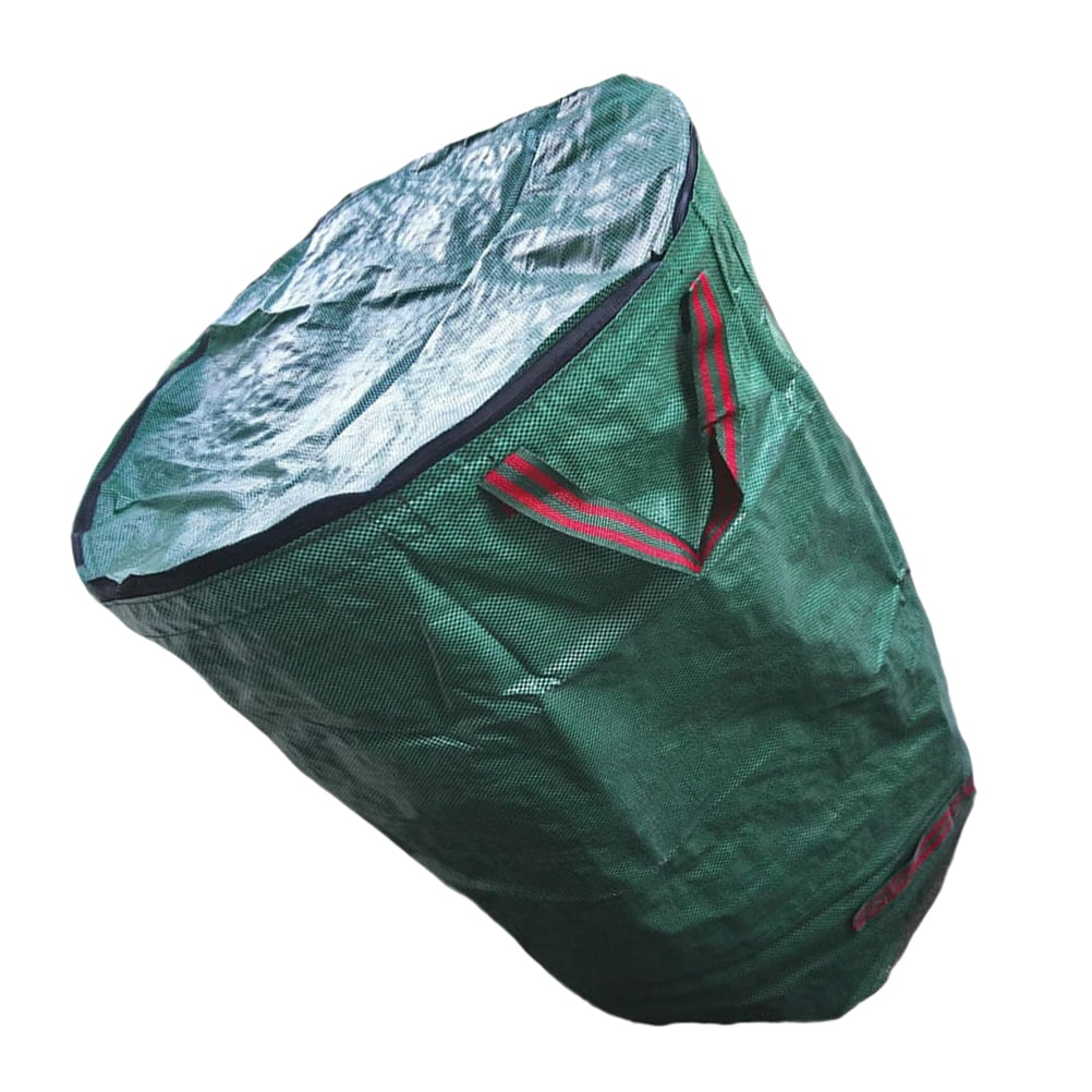 Garden Leaf Waste Bag Reusable Trash Can Lawn Waste Bags with Lids 120L