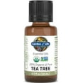 thumbnail image 1 of Garden of Life Essential Oil, Tea Tree 0.5 fl oz (15 mL), USDA Organic & Pure, Clean, Undiluted & Non-GMO - for Diffuser, Aromatherapy, Meditation - Cleansing, Refreshing, Purifying, 1 of 5