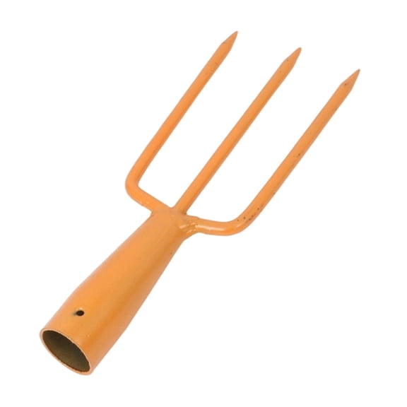 Garden Loosening Fork Replacement Head for Outdoor Use Heavy Duty Steel 3 Prong Straight Tine Tool
