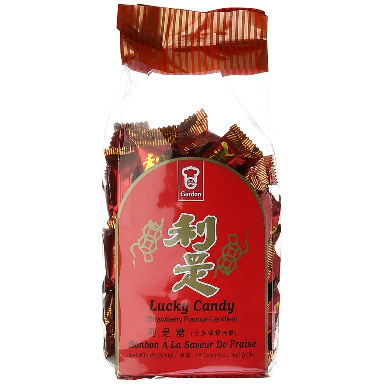 Garden Chinese Lucky Candy - Strawberry Flavor, 12.3 oz