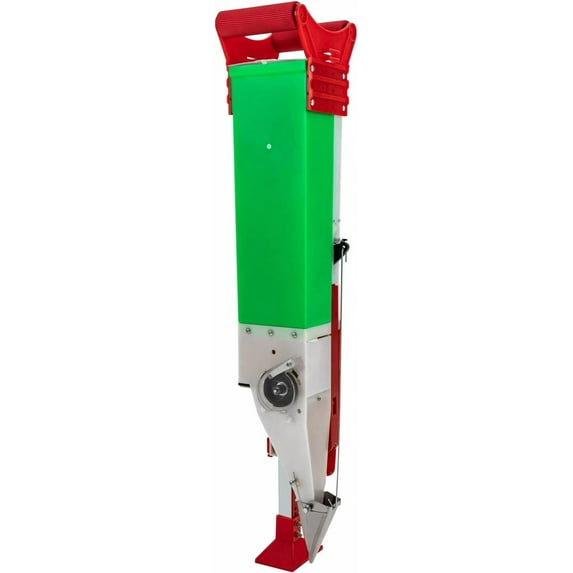 Garden Manual Seeder, Depth-Adjustable Fertilizer Applicator, Handheld Planter Tool, for Beans Sweet Corn Peas Vegetable Sowing (Green)$$Garden &