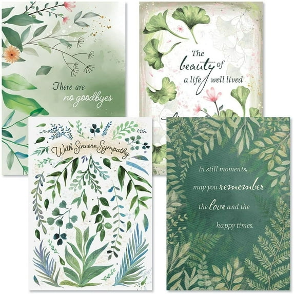 Current Garden Memories Sympathy Greeting Cards - Set of 8, 5" x 7"