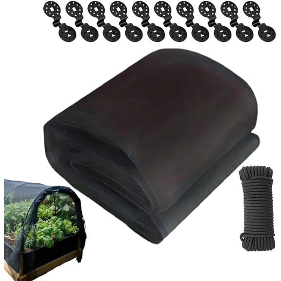 Garden Mesh Netting Breathable Protection with Clips, Strawberry Cover for Outdoor Vegetable Flower Crop Greenhouse Bird Squirrel Frost Shade