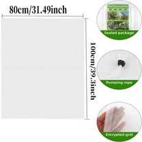 Garden Mesh Netting with Drawstring, Barrier Protectors Net, Plants Cover Protection from Anti Bug, Bird, and Insects Pest, for Blueberry Bushes, Citrus, Vegetables, Fruit Tree