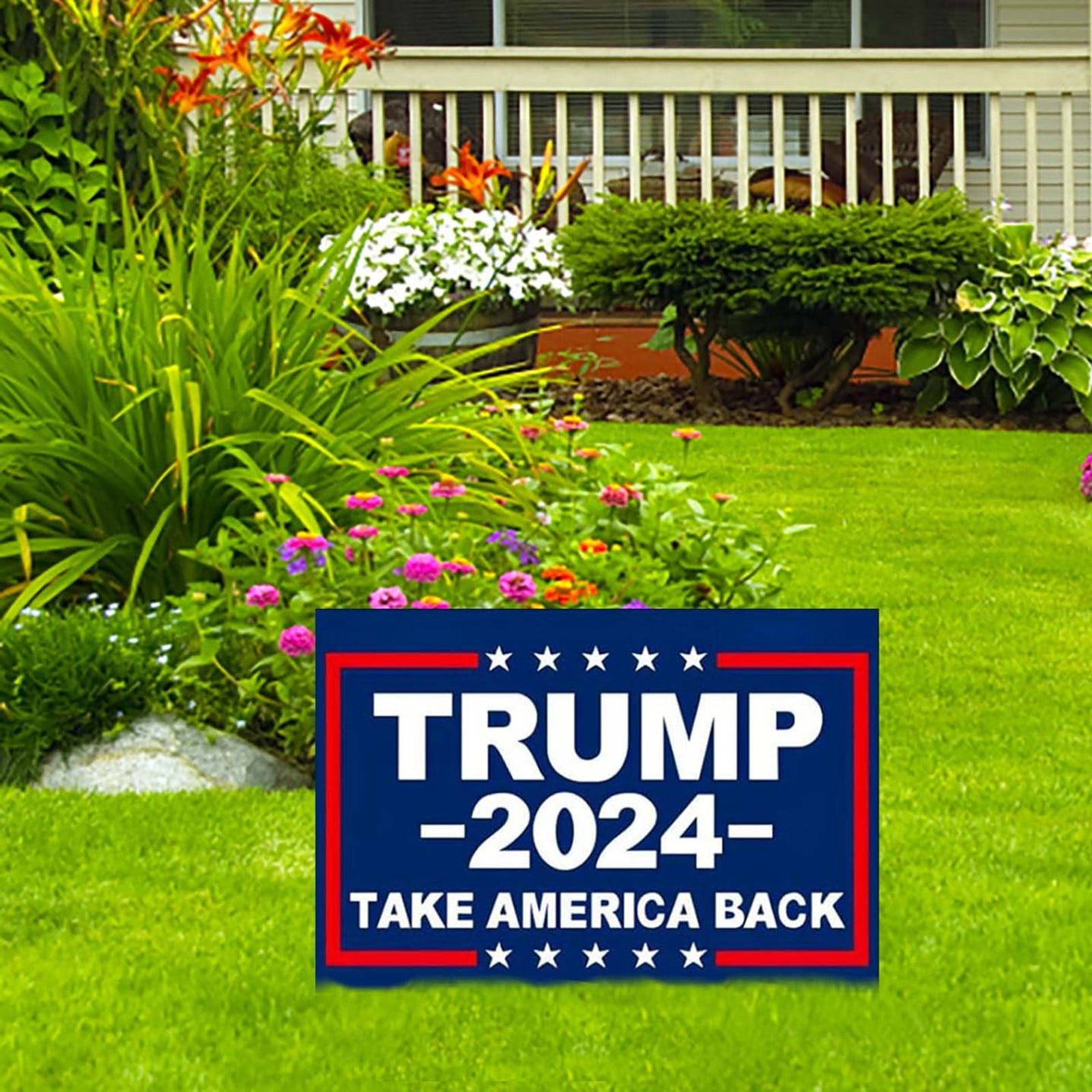 Garden Metal 4ft Vintage Garden Sign Picks for Floral Arrangements