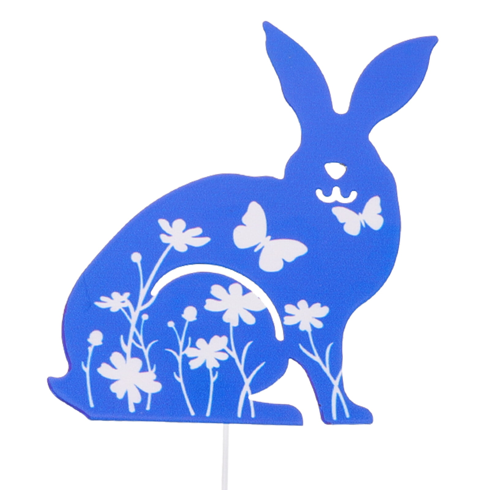 Garden Metal Rabbit Sign Bunny Rabbit Garden Stake Outdoor Yard Rabbit ...
