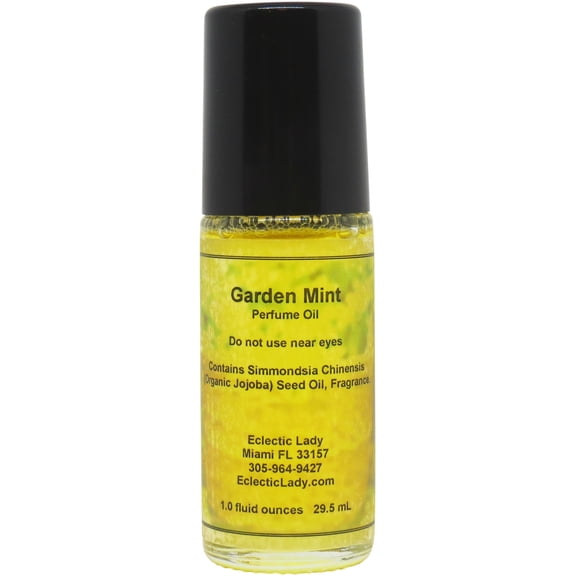 Garden Mint Perfume Oil, 1.0 Oz Portable Roll-On Fragrance
