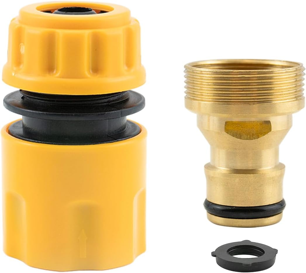 Garden Mixer Tap Hose Fitting Set, 1pcs Hose End Connector 1pcs Tap