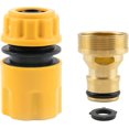 Garden Mixer Tap Hose Fitting Set, 1pcs Hose End Connector 1pcs Tap