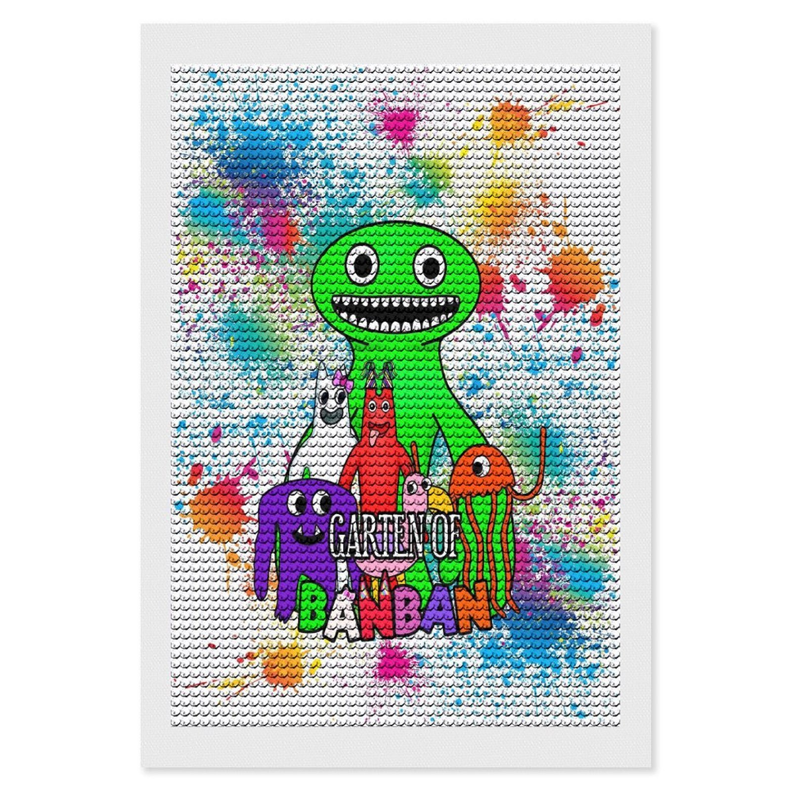 Garden Monster Animal Banban Diamond Art Kits for Adults Kids,DIY 5D ...
