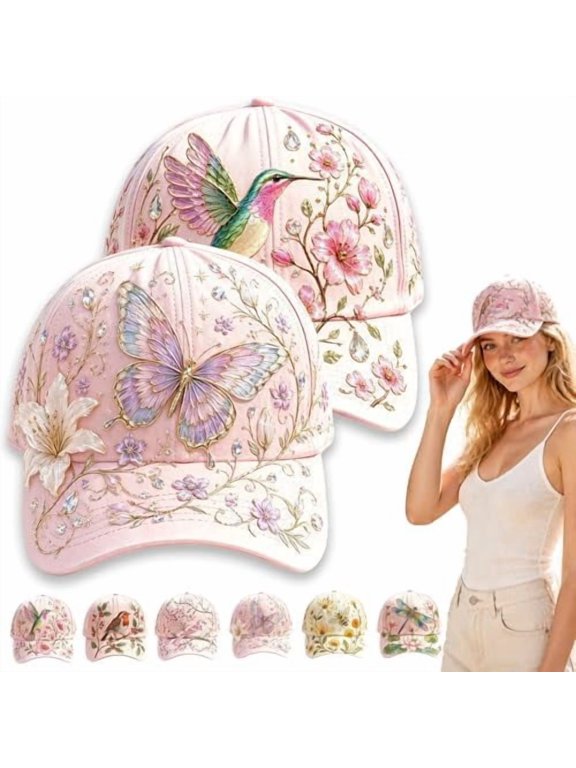 Garden Morning Cap - Bee and Bloom Hat,Garden Morning Baseball Cap