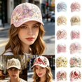 thumbnail image 1 of Garden Morning Cap for Women 2026, Womens Baseball Caps Adjustable Baseball Cap with Honeybee Flower Botanical, 1 of 4