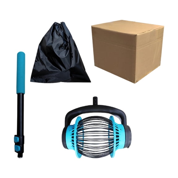 Adjustable Telescoping Aluminum Alloy Nut And Fruit Collector With Large Capacity Net Suitable For Gardening Harvesting