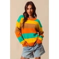 thumbnail image 1 of Multi Color Stripe Sweater with Ribbed Detail, 1 of 11