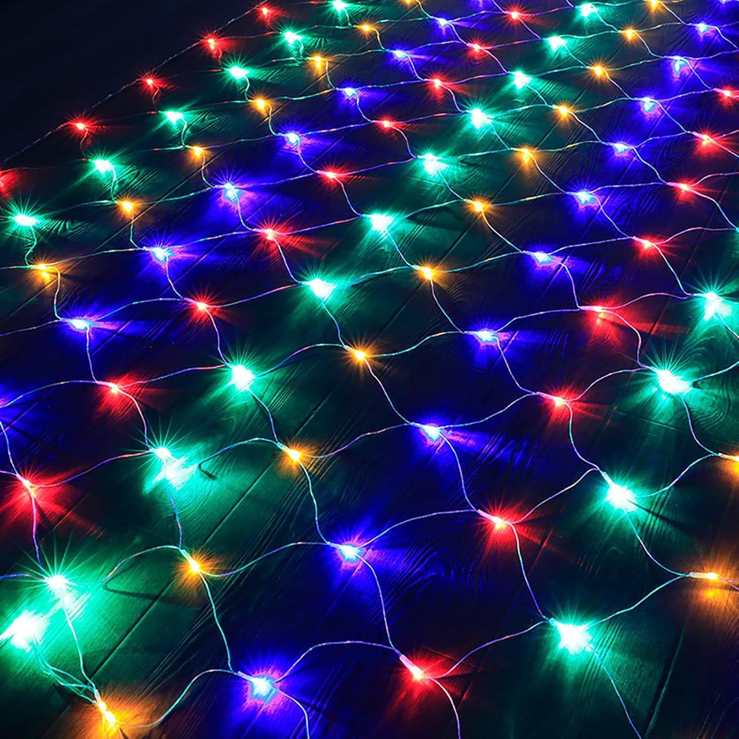 Garden Net Lights Battery Operated 2x3M 192LED Waterproof Net Mesh String Lights 8 Modes Fairy Lights for Indoor Outdoor Christmas Tree Bush Garden Backyard Décor