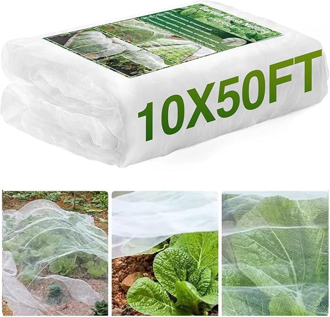 Garden Netting 10X50FT Fine Mesh Bird Netting for Garden, Net for Patio ...